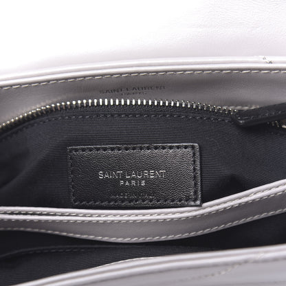Saint Laurent Calfskin Y Quilted Monogram Toy Loulou Satchel Granite 6 of 10