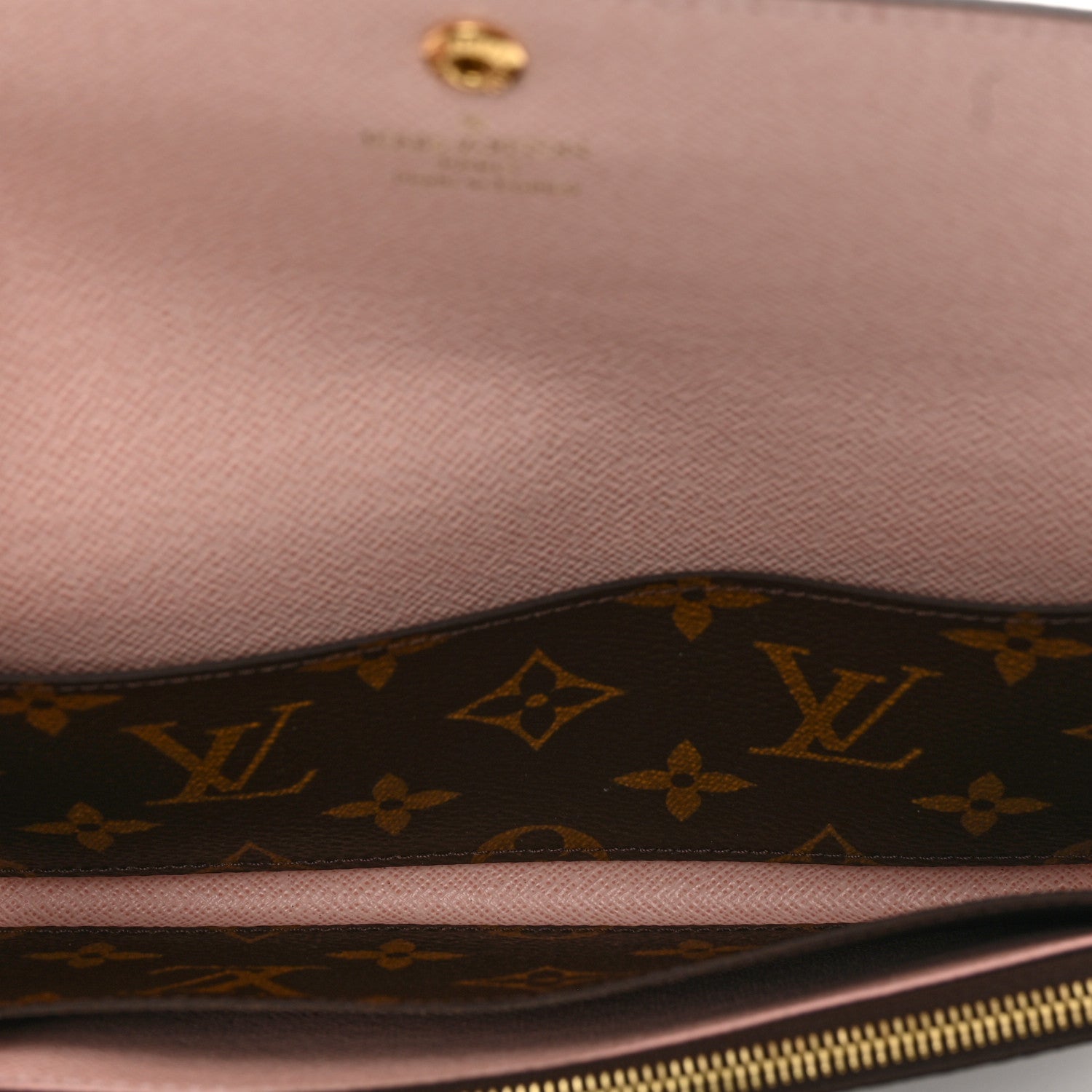 Louis Vuitton Monogram Emilie Wallet Rose Ballerine 5 of 7