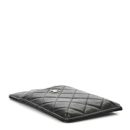 Chanel Caviar Quilted Classic iPhone Pouch Black 3 of 8