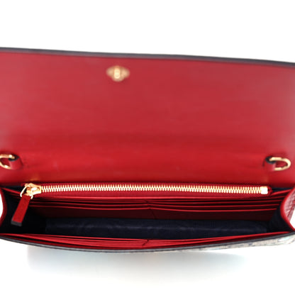 Gucci GG Supreme Monogram Blooms Chain Wallet Blue 5 of 11