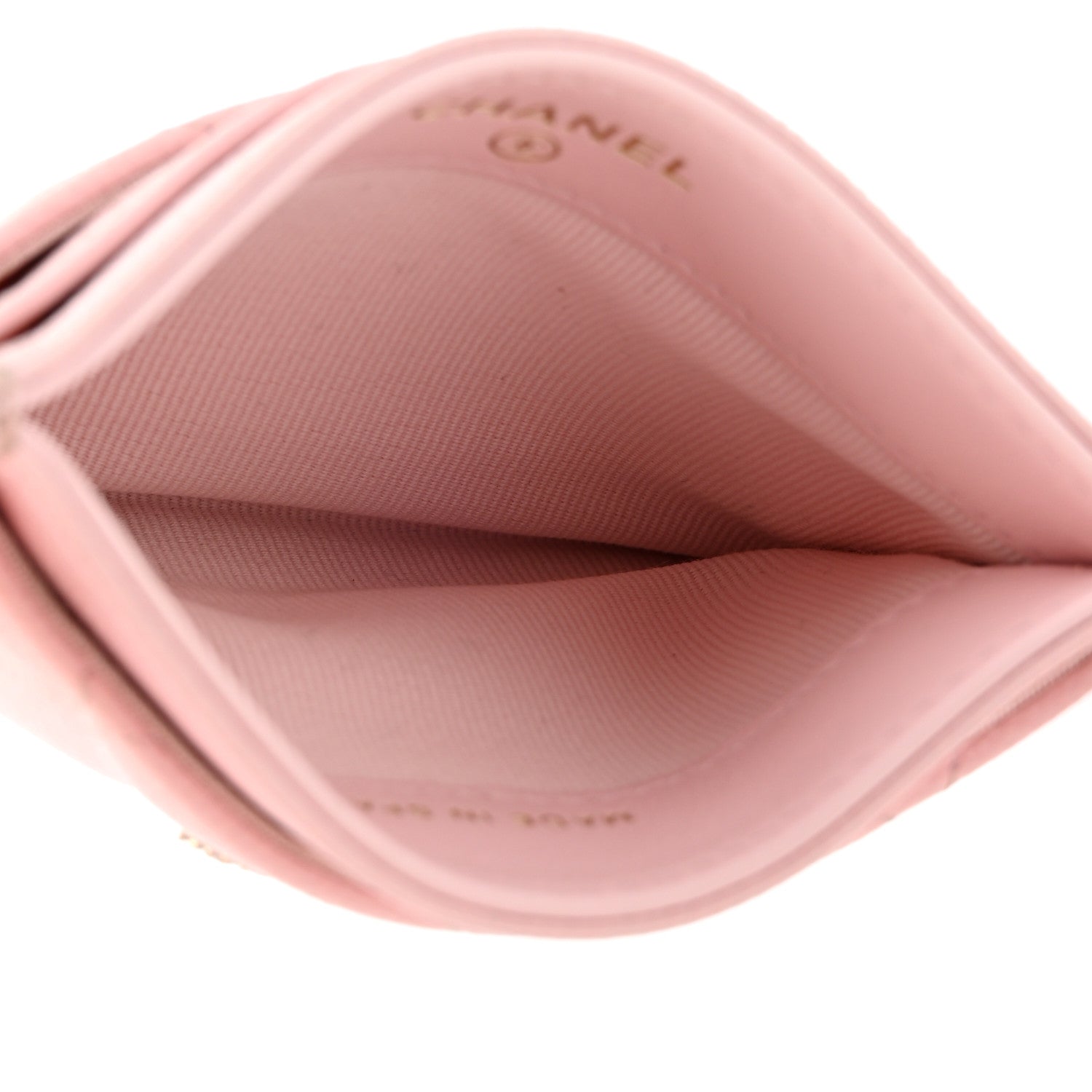 Chanel Caviar Quilted Crystal Card Holder Pink 5 of 8