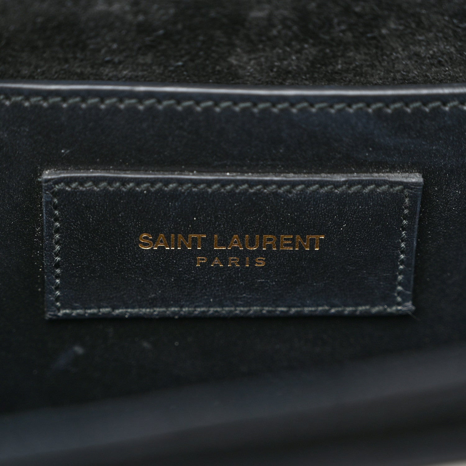 Saint Laurent Calfskin Medium Classic Lulu Bag Black White 7 of 11