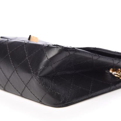 Chanel Aged Calfskin Quilted 2.55 Reissue Mini Flap Black 7 of 11