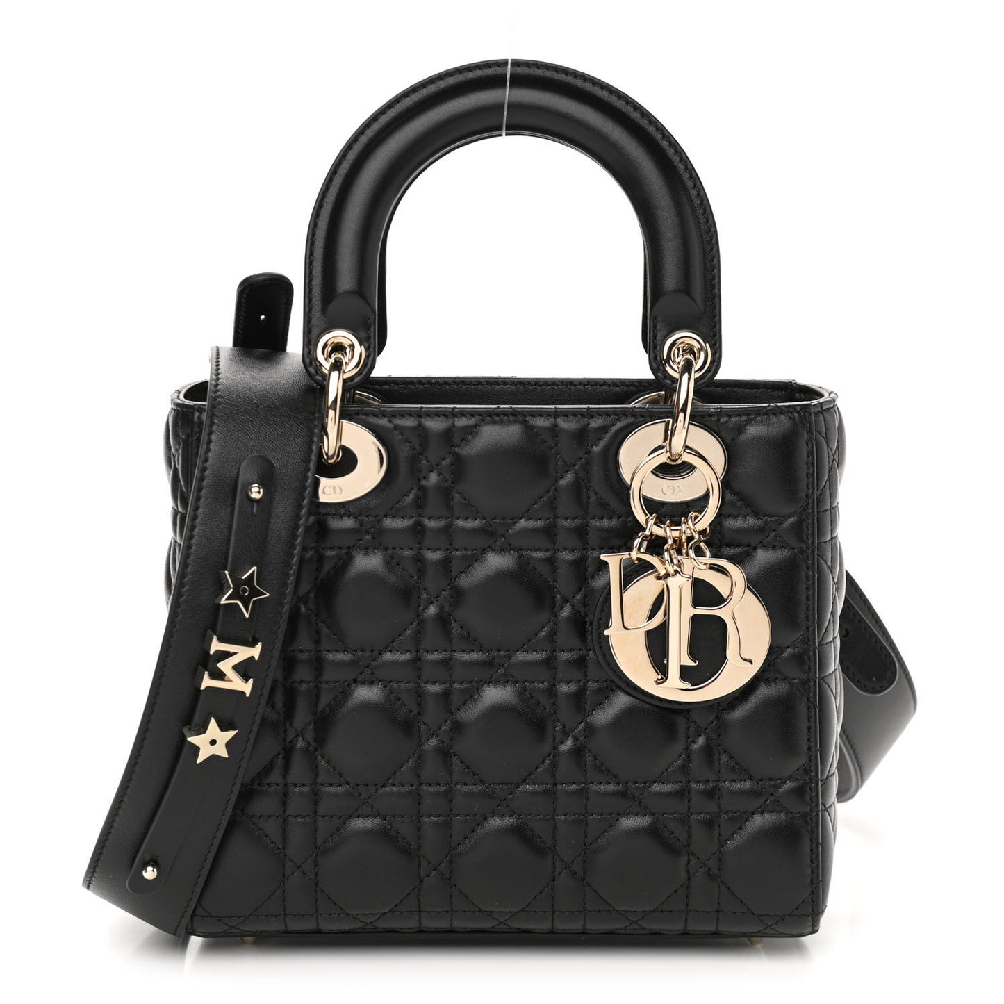 Lambskin Cannage Small My ABCDior Lady Dior Black