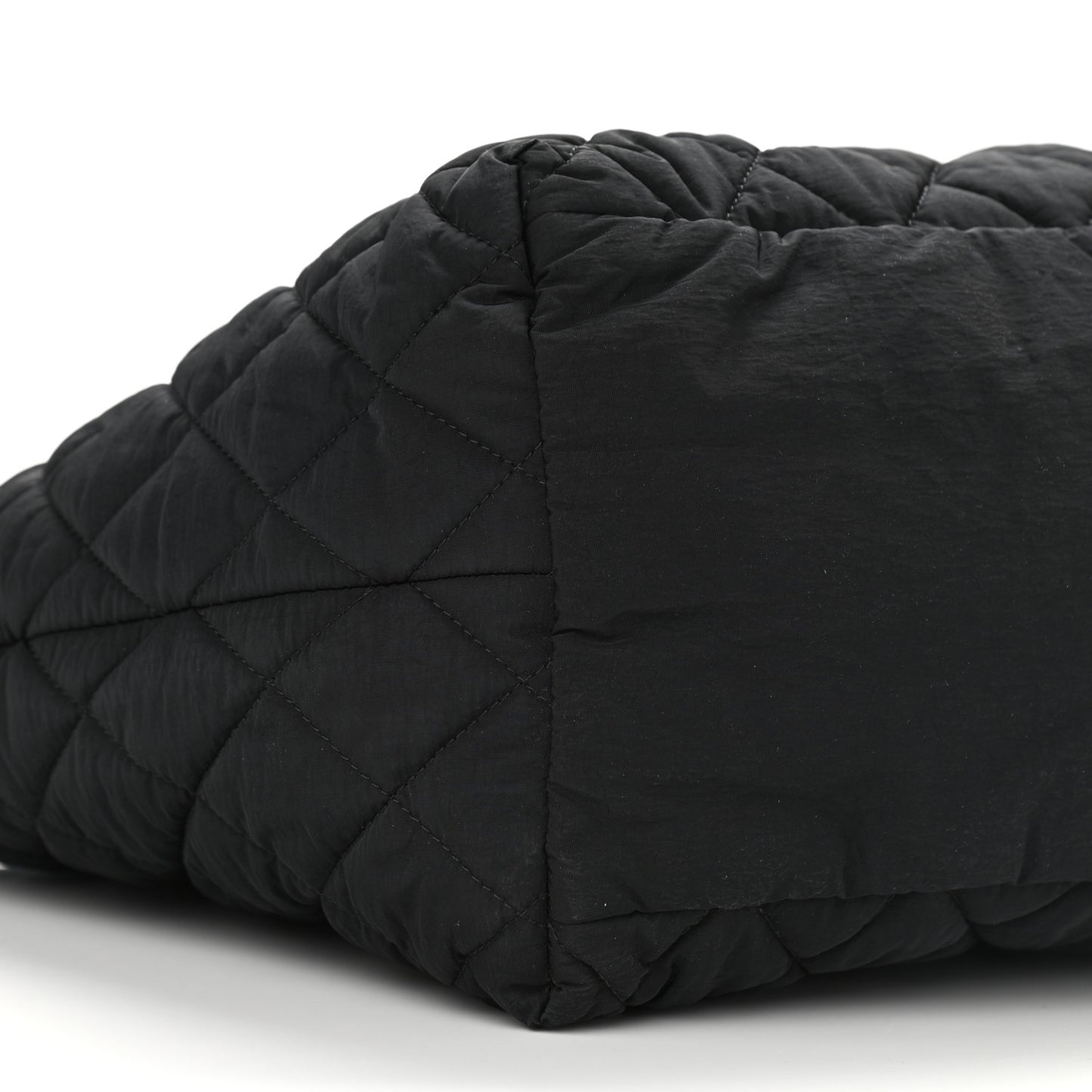 Nylon Quilted Coco Cocoon Bowler Black