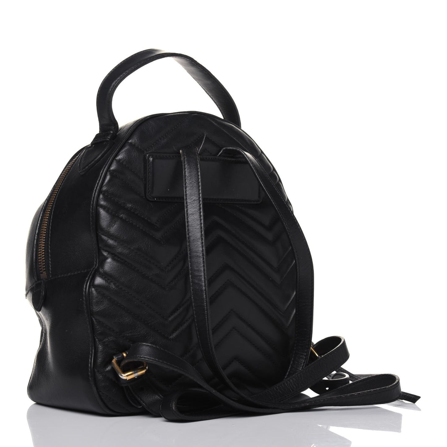Calfskin Matelasse GG Marmont Dome Backpack Black