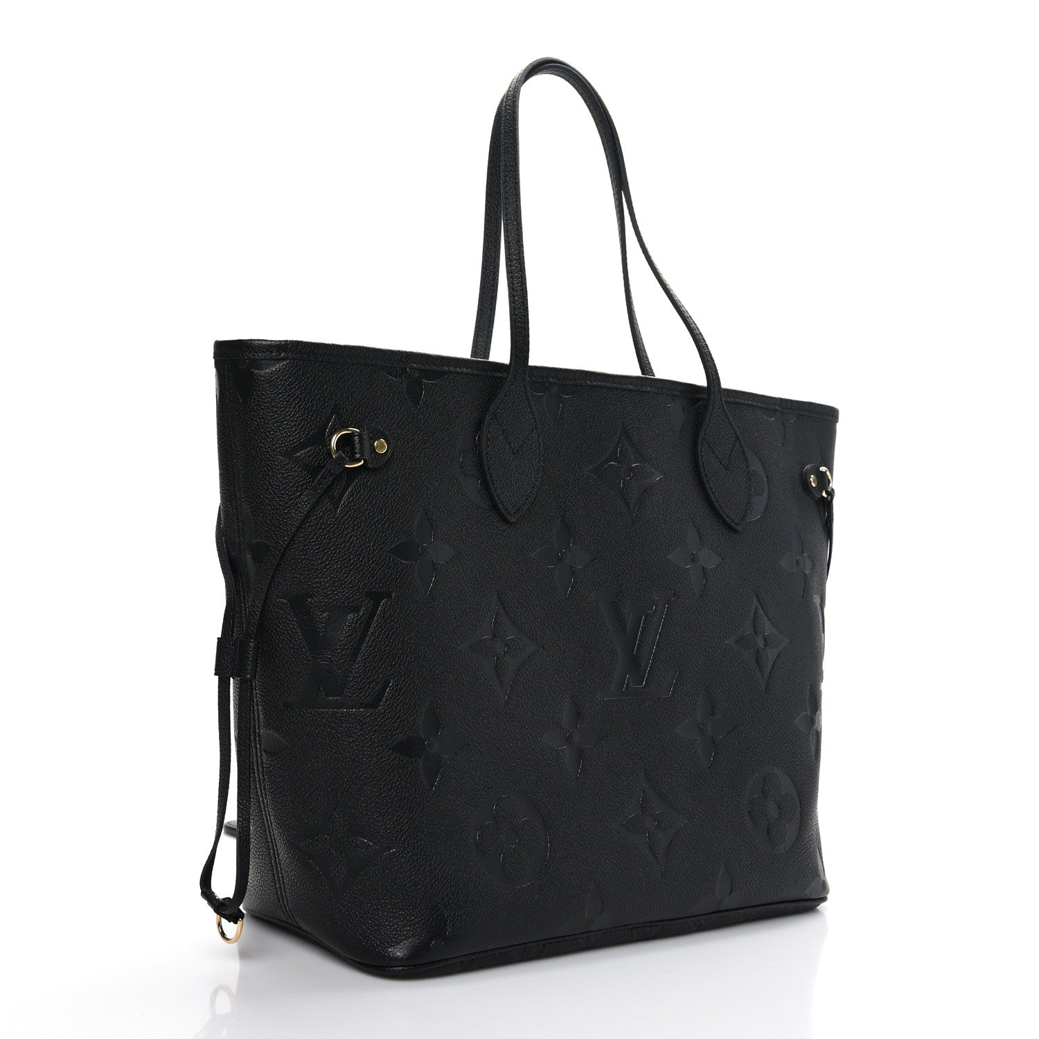 Louis Vuitton Empreinte Monogram Giant Neverfull MM Black 3 of 8