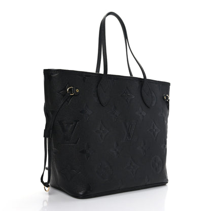 Louis Vuitton Empreinte Monogram Giant Neverfull MM Black 3 of 8