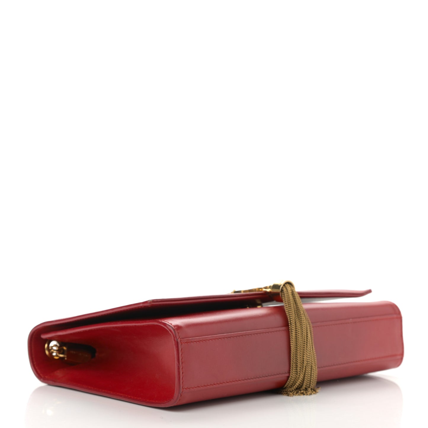 Smooth Calfskin Medium Classic Monogram Kate Tassel Satchel New Lipstick
