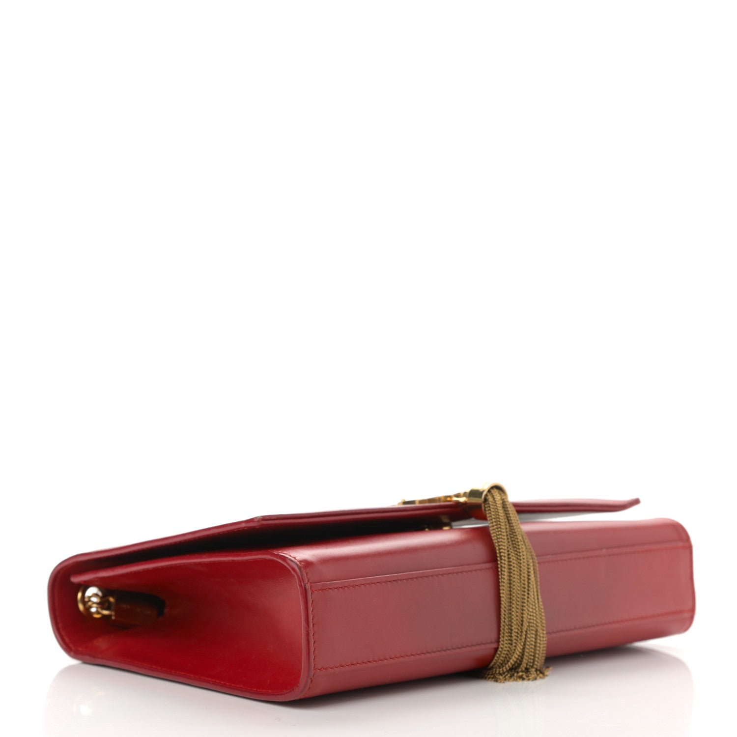 Saint Laurent Smooth Calfskin Medium Classic Monogram Kate Tassel Satchel New Lipstick 4 of 12