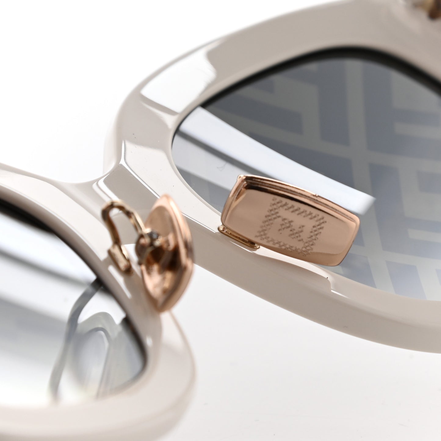 Acetate FF Sunglasses FF 0434/G/S White Gold