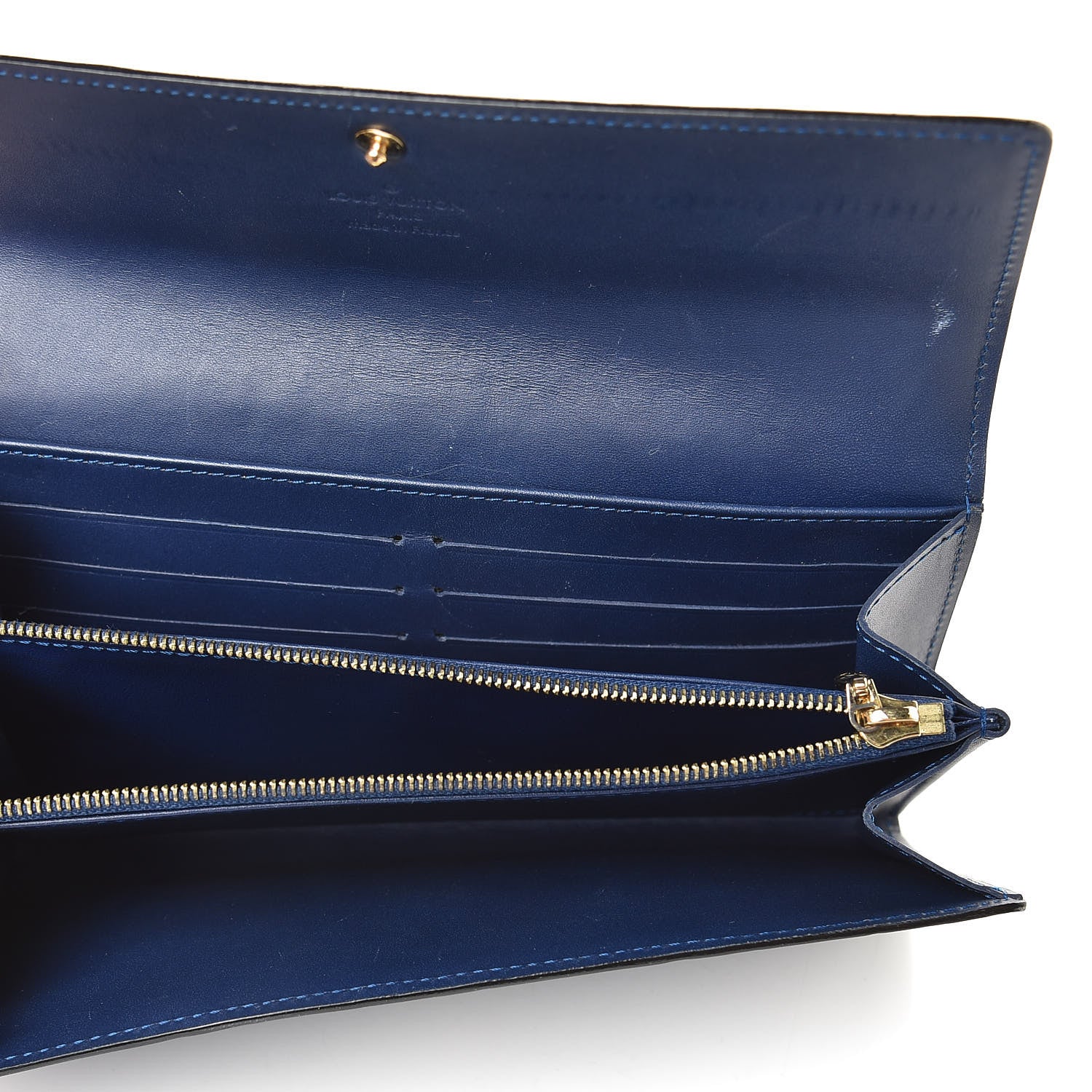 Louis Vuitton Vernis Sarah Wallet Grand Blue 5 of 7