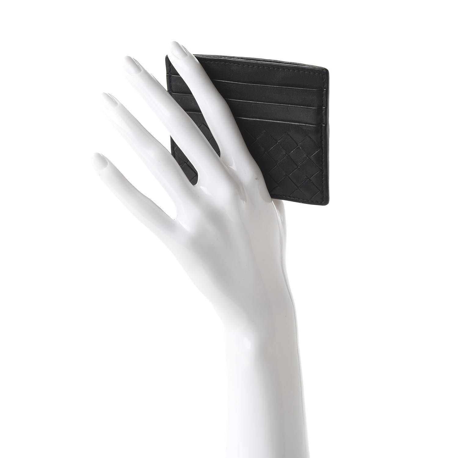 Bottega Veneta Nappa Intrecciato Card Holder Black 2 of 9