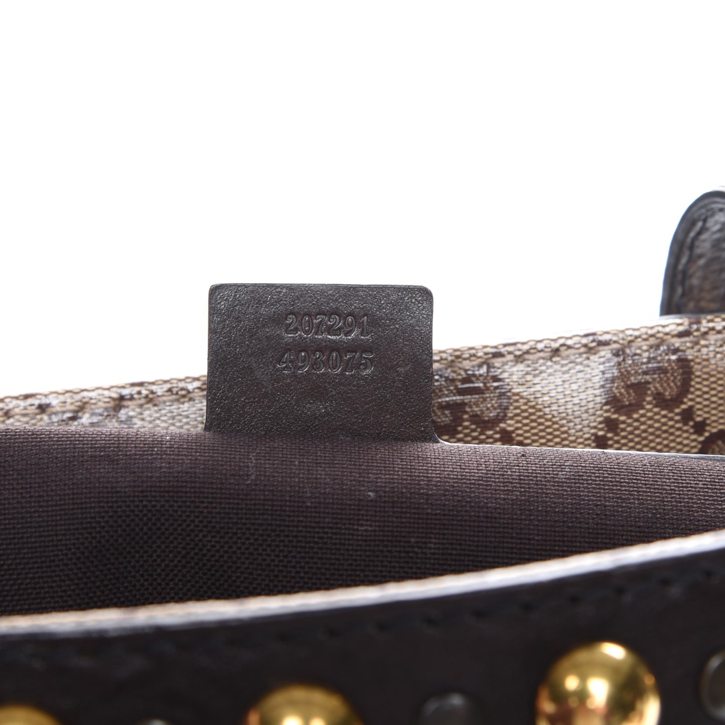 Crystal Monogram Medium Babouska Shopping Tote Dark Brown