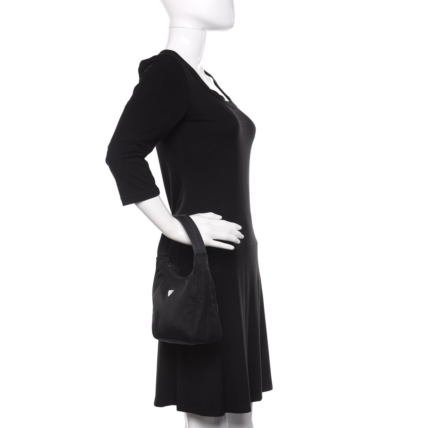 Prada Tessuto Nylon Sport Shoulder Bag Black 2 of 9