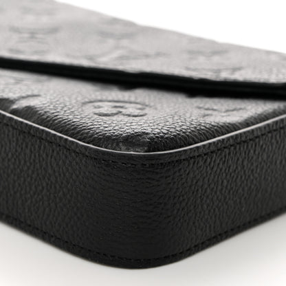 Louis Vuitton Empreinte Pochette Felicie Chain Wallet Black 10 of 10