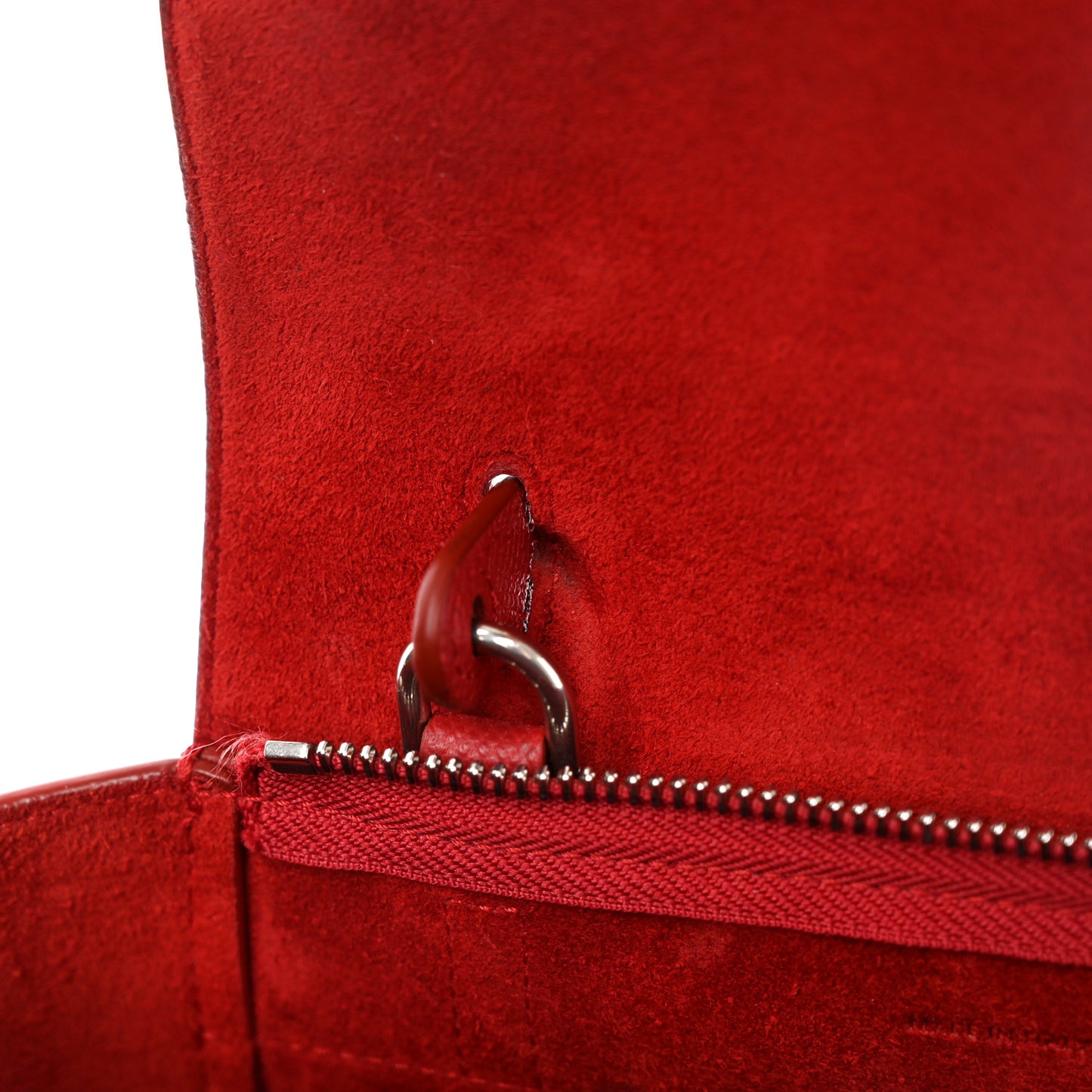 Grained Calfskin Nano Belt Bag Coquelicot