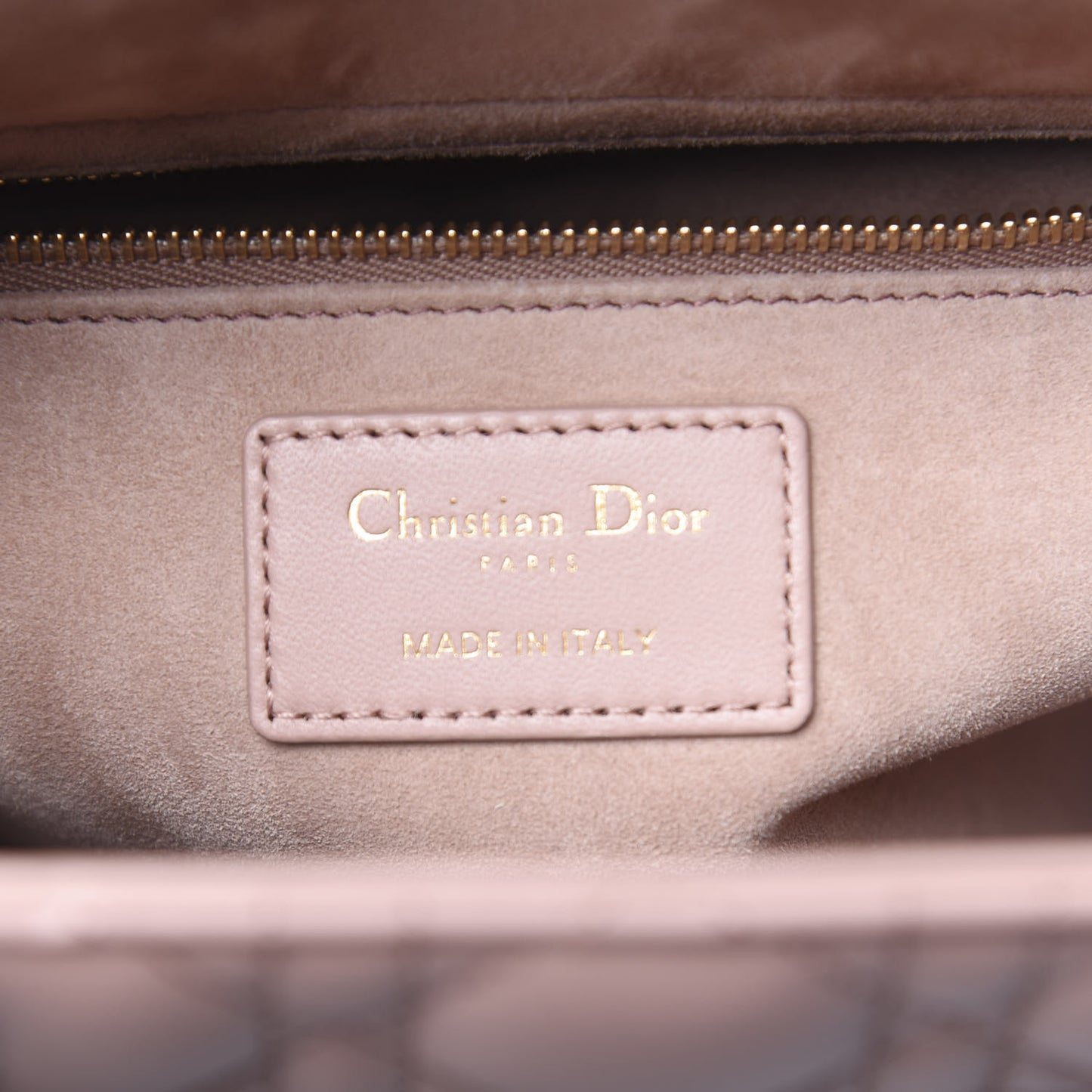 Lambskin Cannage Medium Lady Dior Pink