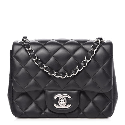 Chanel Lambskin Quilted Mini Square Flap Black 1 of 10
