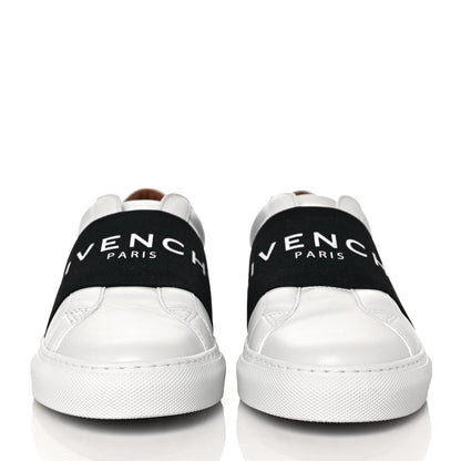 Givenchy Calfskin Band Logo Womens Urban Street Sneakers 38.5 White Black 2 of 10