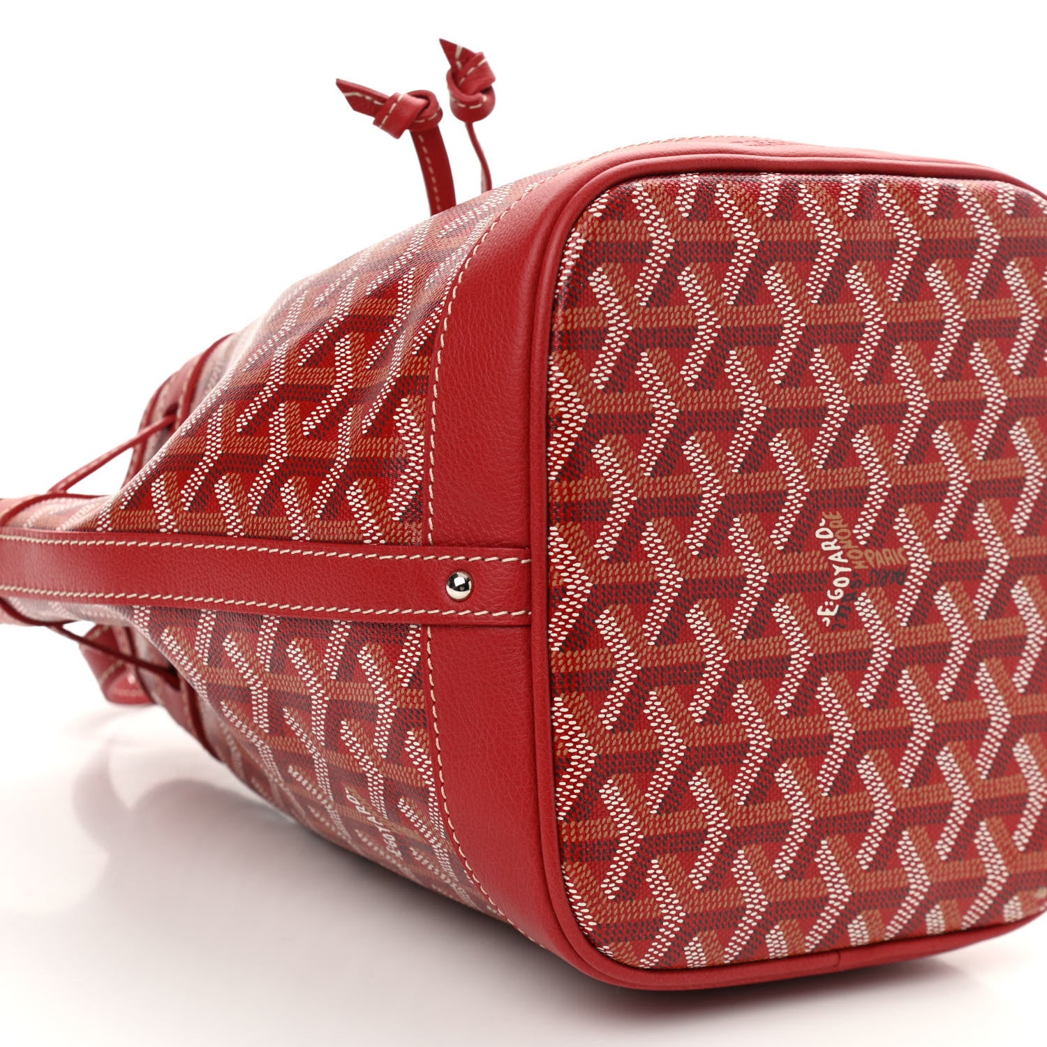 Goyard Goyardine Petit Flot Bucket Bag PM Red 8 of 9