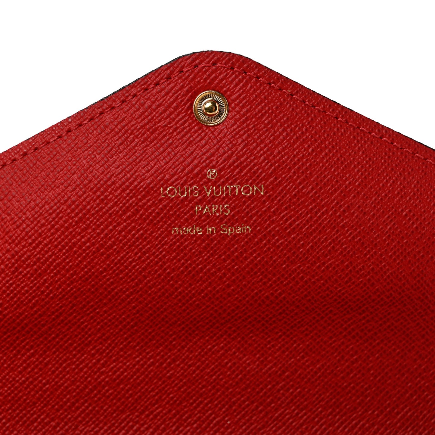 Damier Ebene Josephine Wallet Red