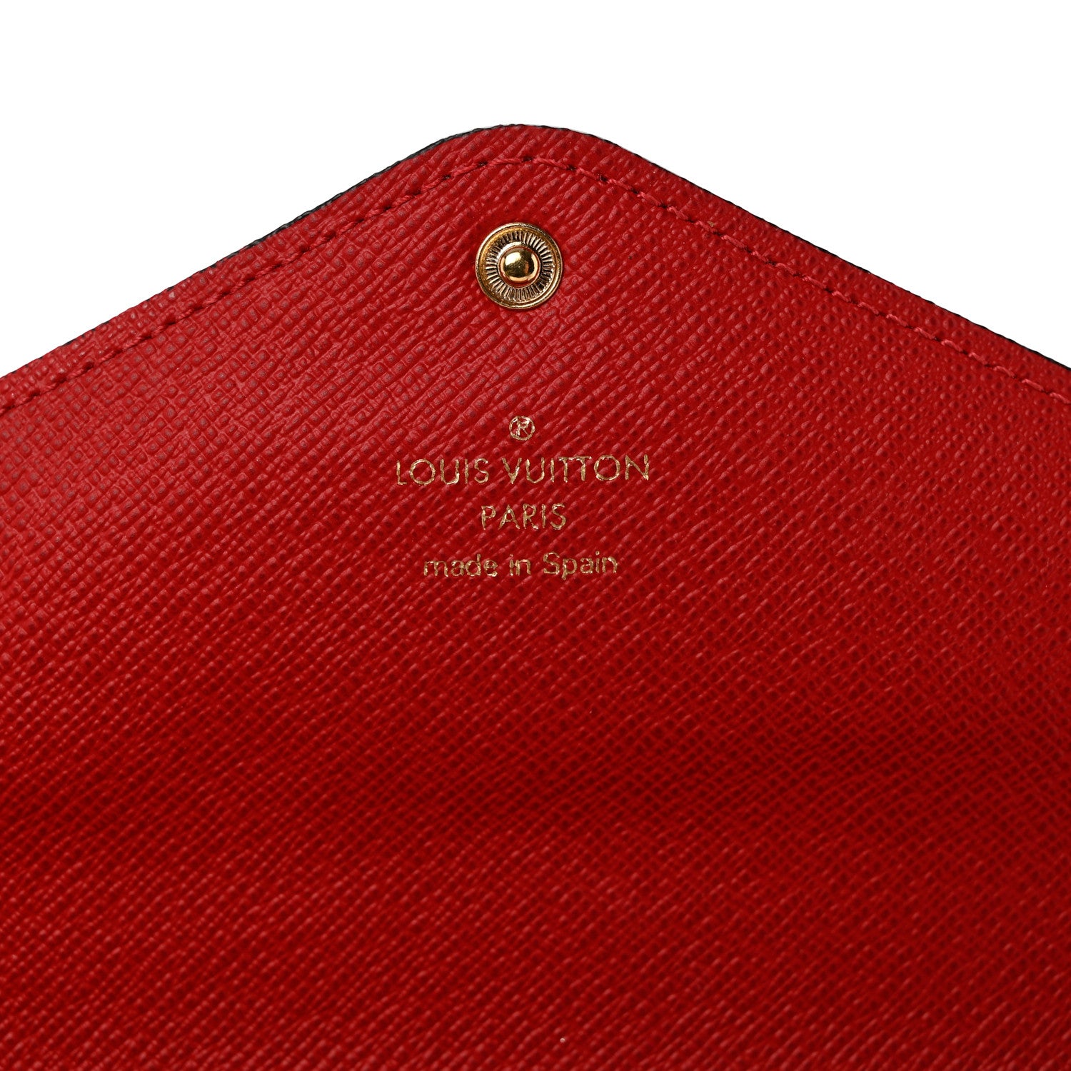 Louis Vuitton Damier Ebene Josephine Wallet Red 7 of 10