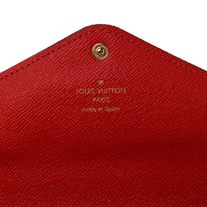 Louis Vuitton Damier Ebene Josephine Wallet Red 7 of 10