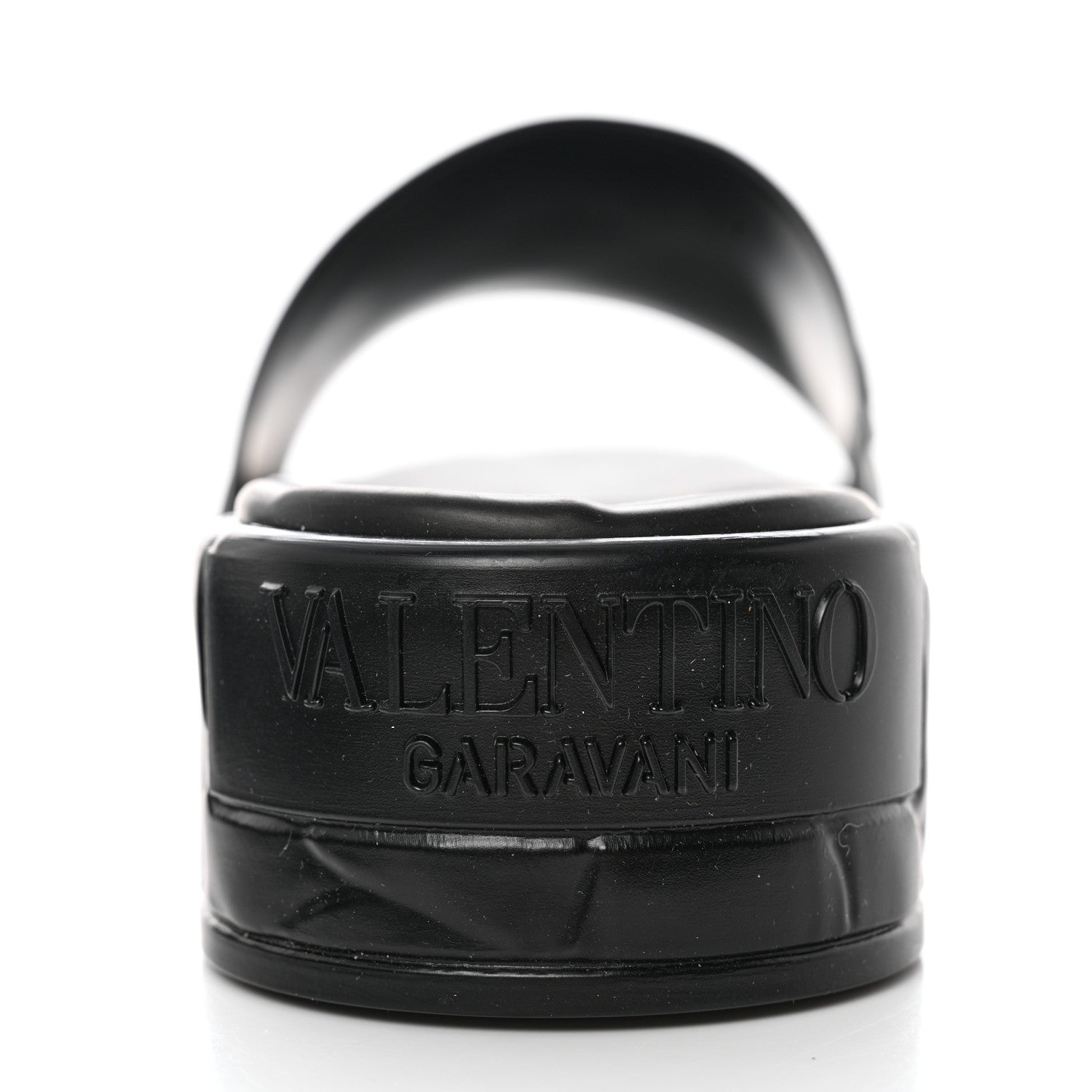 Valentino Garavani Rubber Atelier 03 Rose Edition 25/40mm Platform Slide Sandals 40 Black 5 of 7