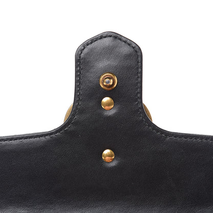 Gucci Calfskin Matelasse Mini GG Marmont Shoulder Bag Black 11 of 13