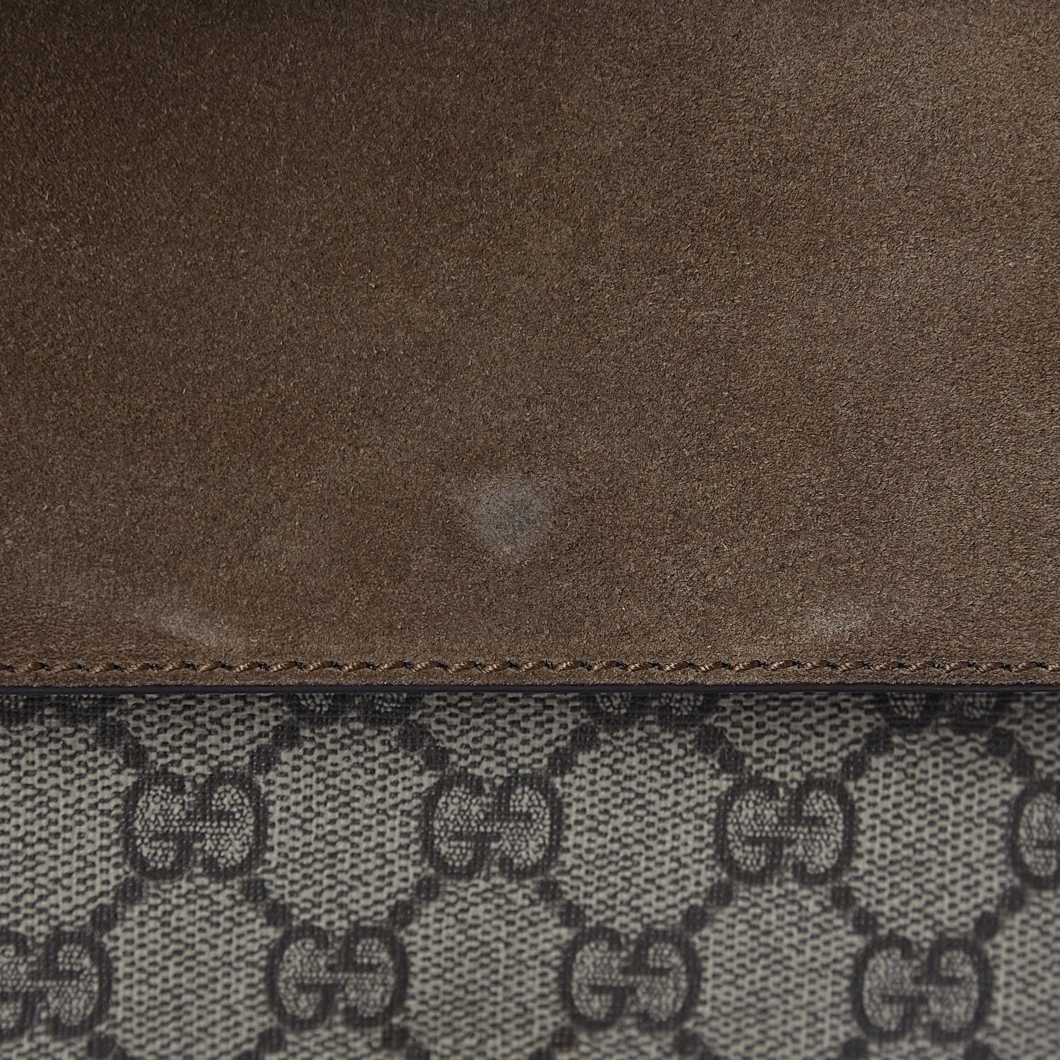 Gucci GG Supreme Monogram Mini Dionysus Shoulder Bag Taupe 9 of 12
