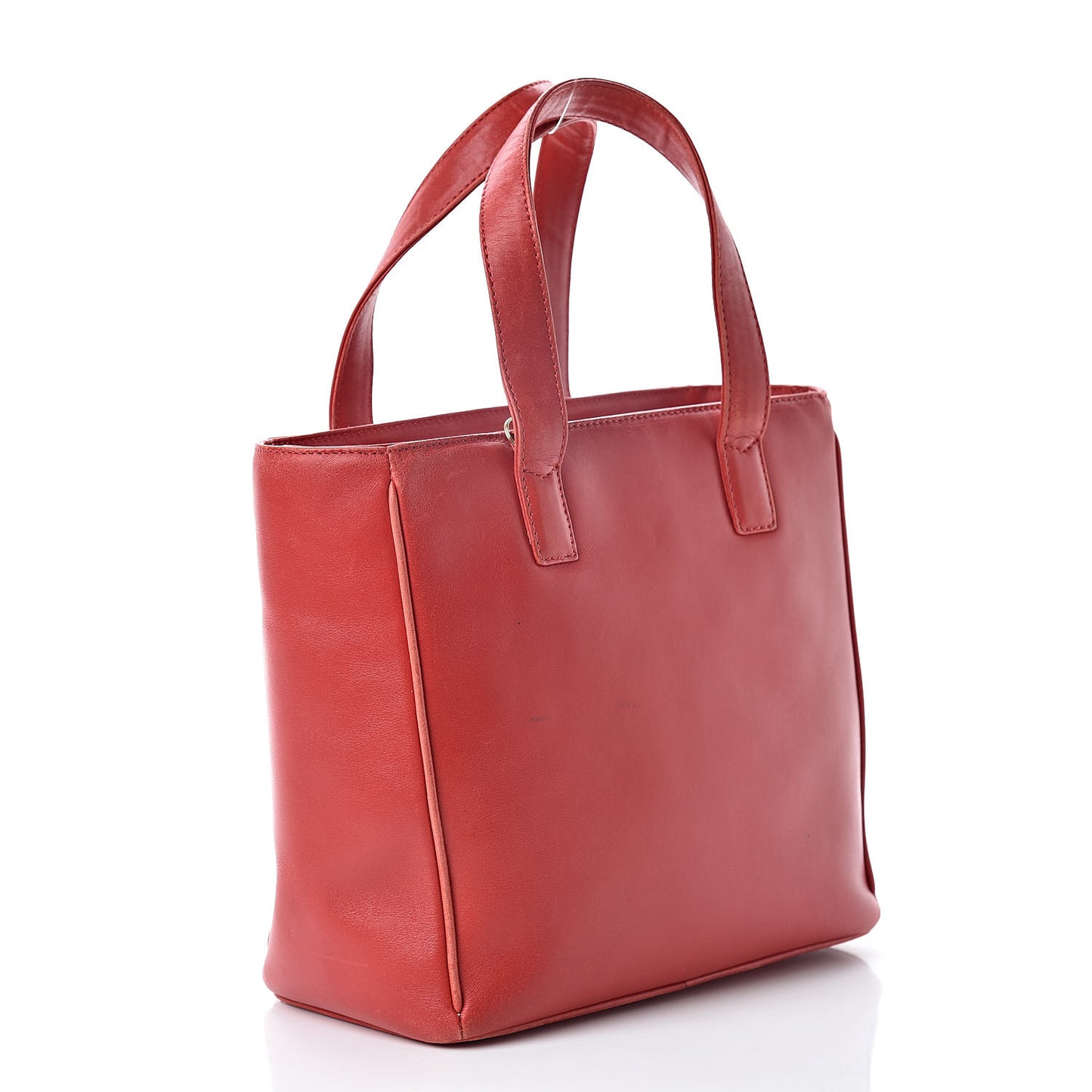 Calfskin Tote Red