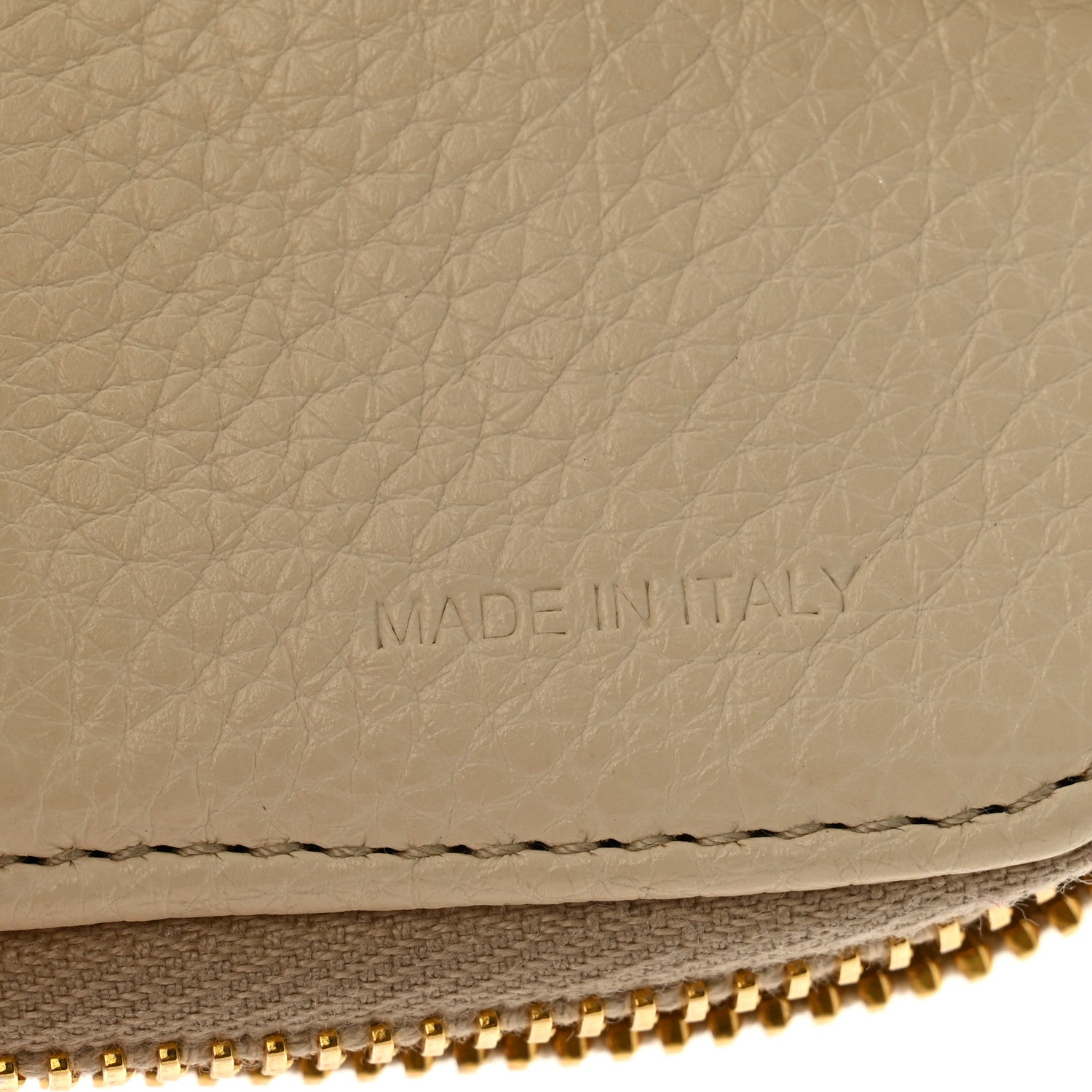Prada Vitello Daino Compact Zip Around Wallet Cera 8 of 12