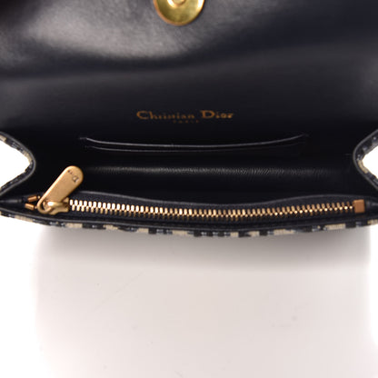 Christian Dior Oblique Saddle Belt Bag Blue 5 of 6