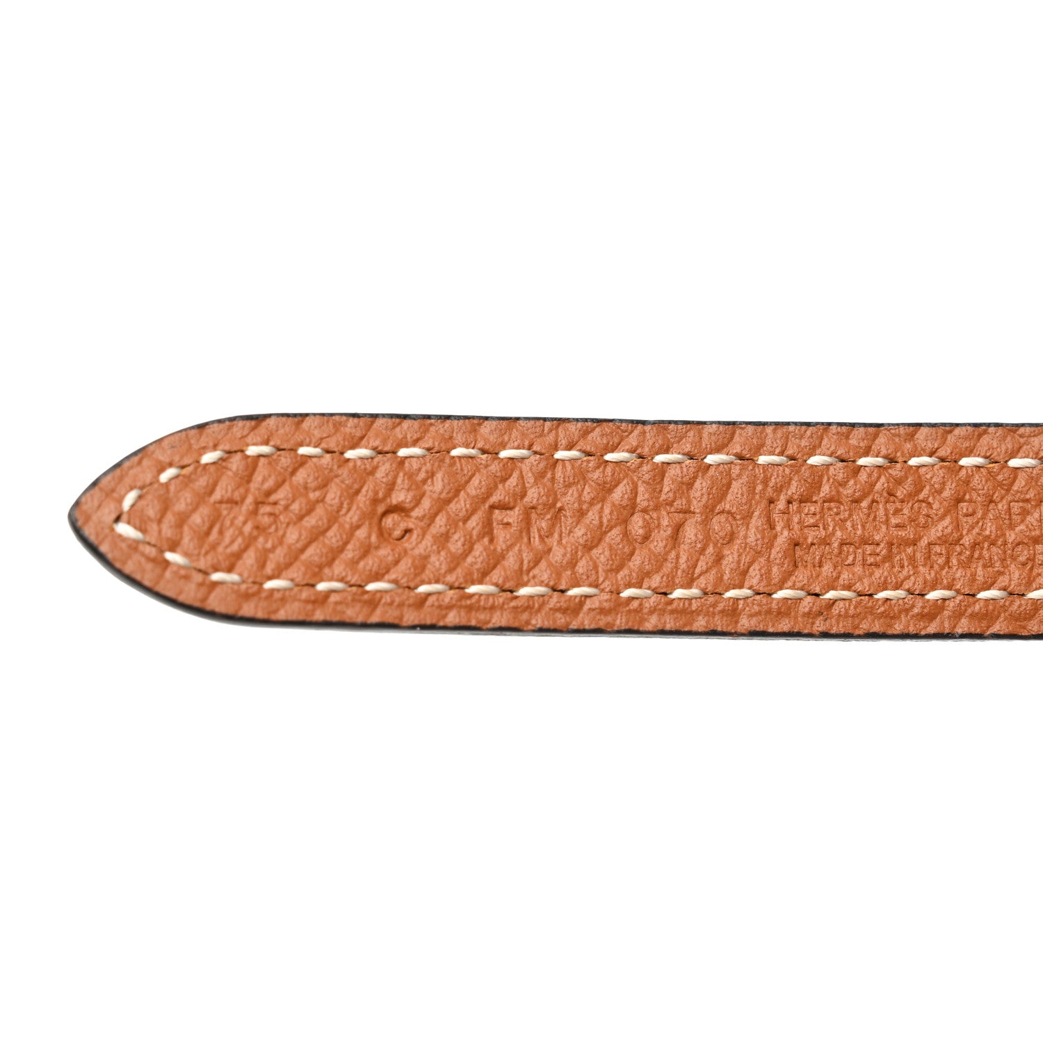 Hermes Swift Epsom 13mm Focus Belt Black Gold 6 of 7