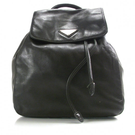 Prada Leather Backpack Hunter Green 1 of 10