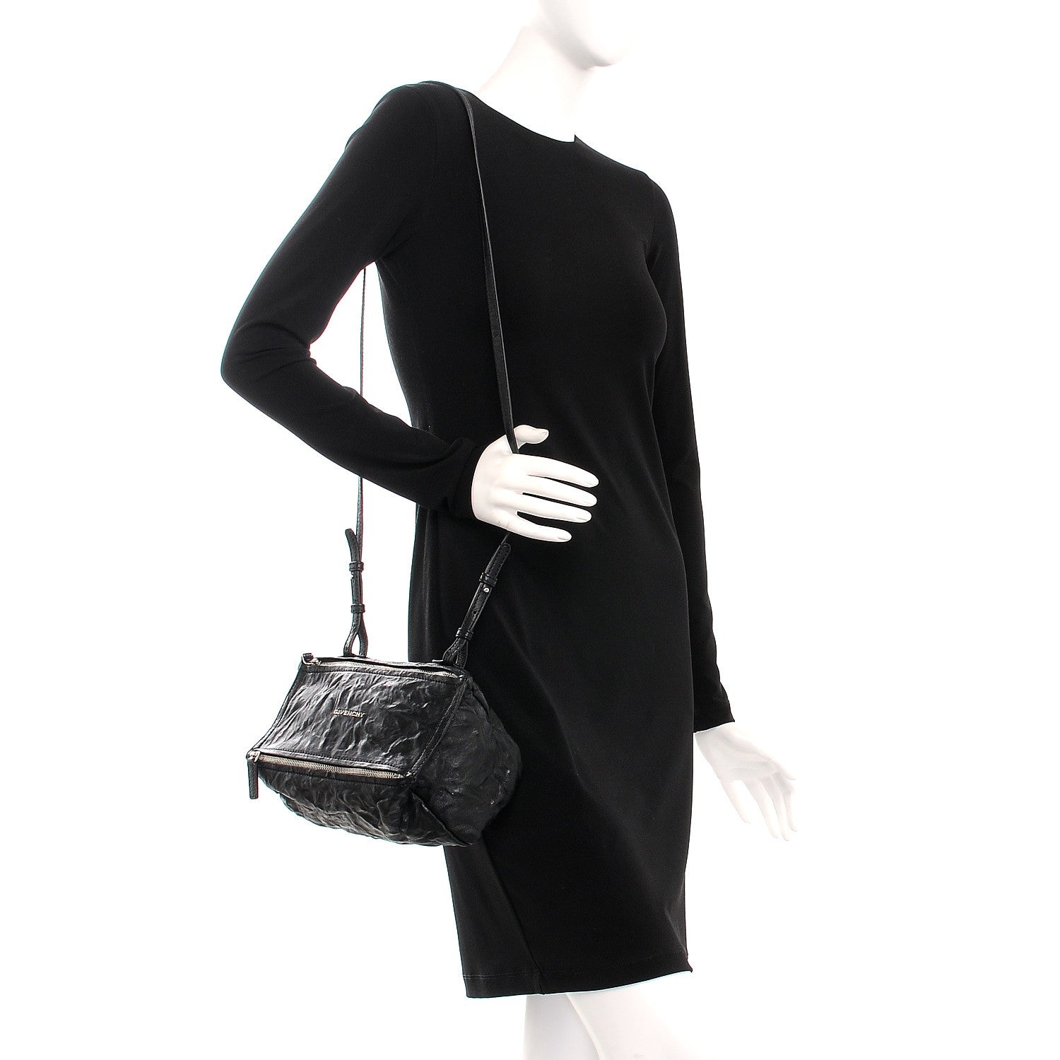 Givenchy Tumbled Sheepskin Mini Pandora Black 2 of 10