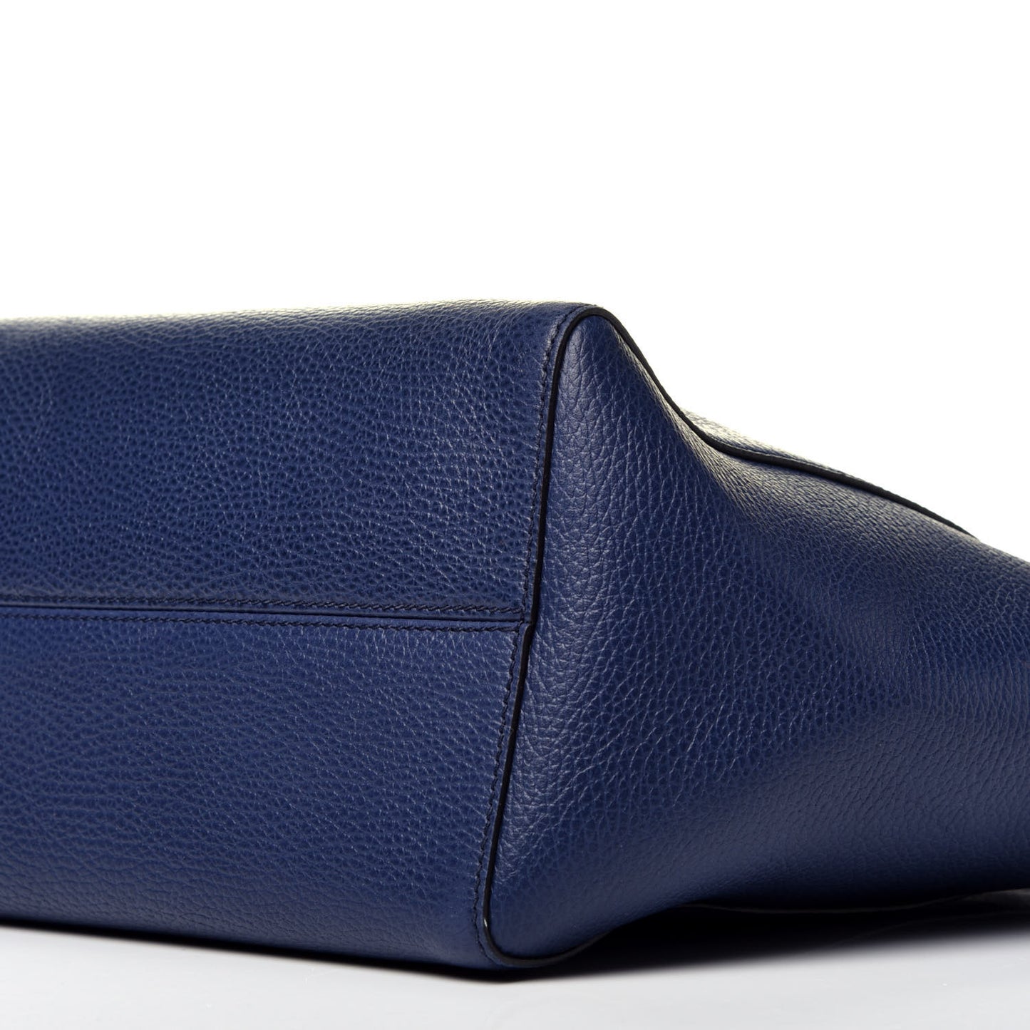 Dollar Calfskin Small Swing Tote Classic Marine Deep Cobalt