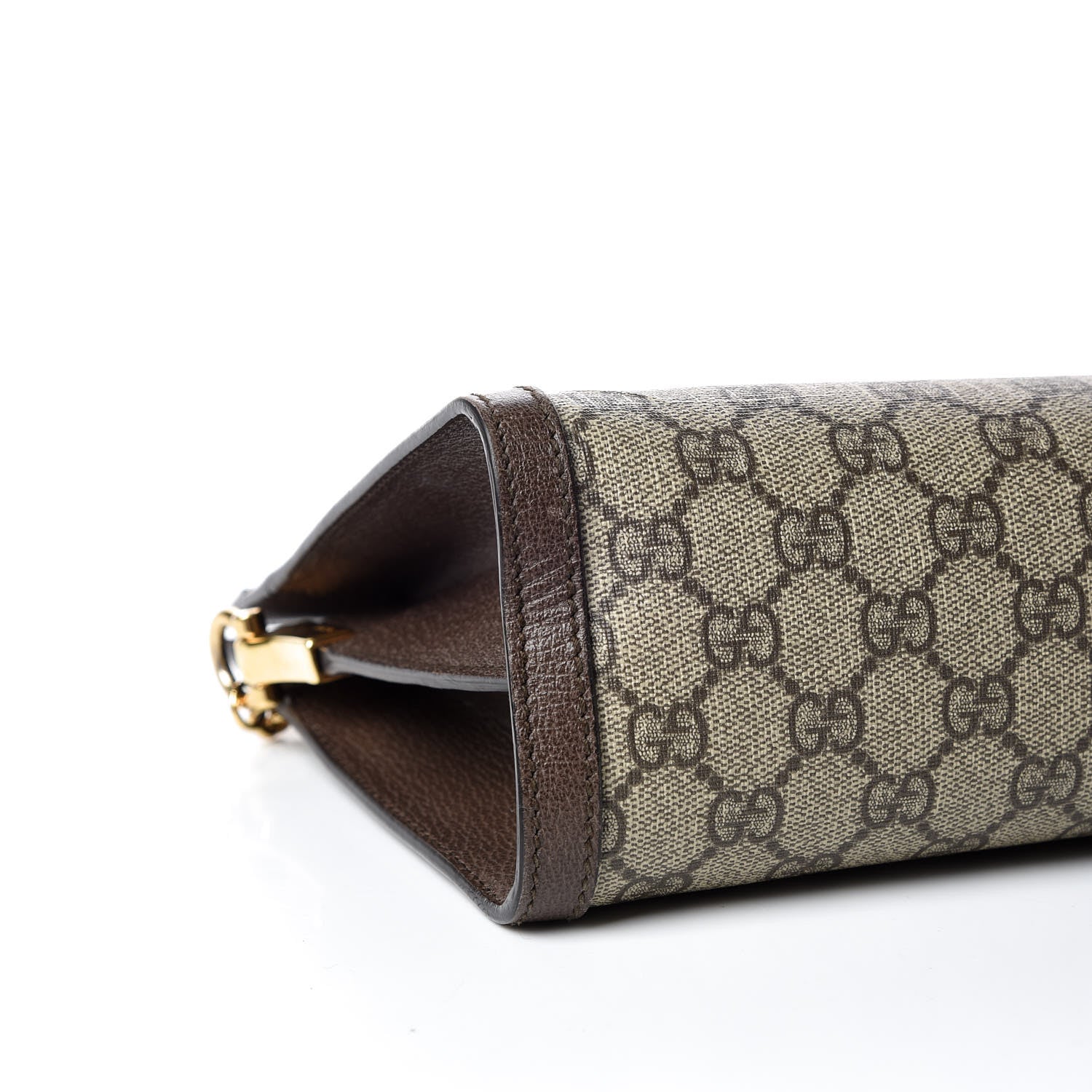Gucci GG Supreme Monogram Web Medium Ophidia Chain Shoulder Bag Brown 5 of 13