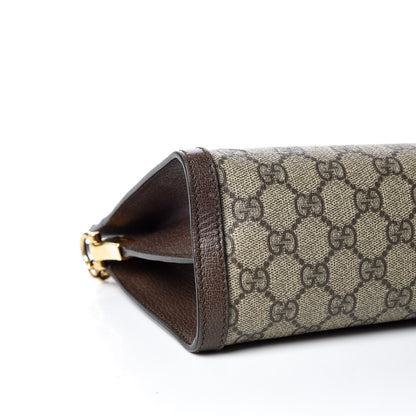 Gucci GG Supreme Monogram Web Medium Ophidia Chain Shoulder Bag Brown 6 of 17