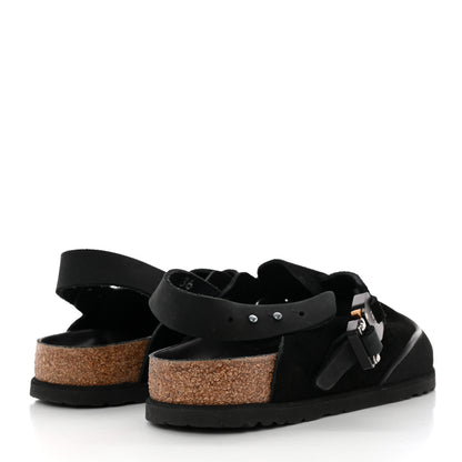 Christian Dior X BIRKENSTOCK Felted Wool Nubuck Calfskin Tokio Mule 36 Black 4 of 12