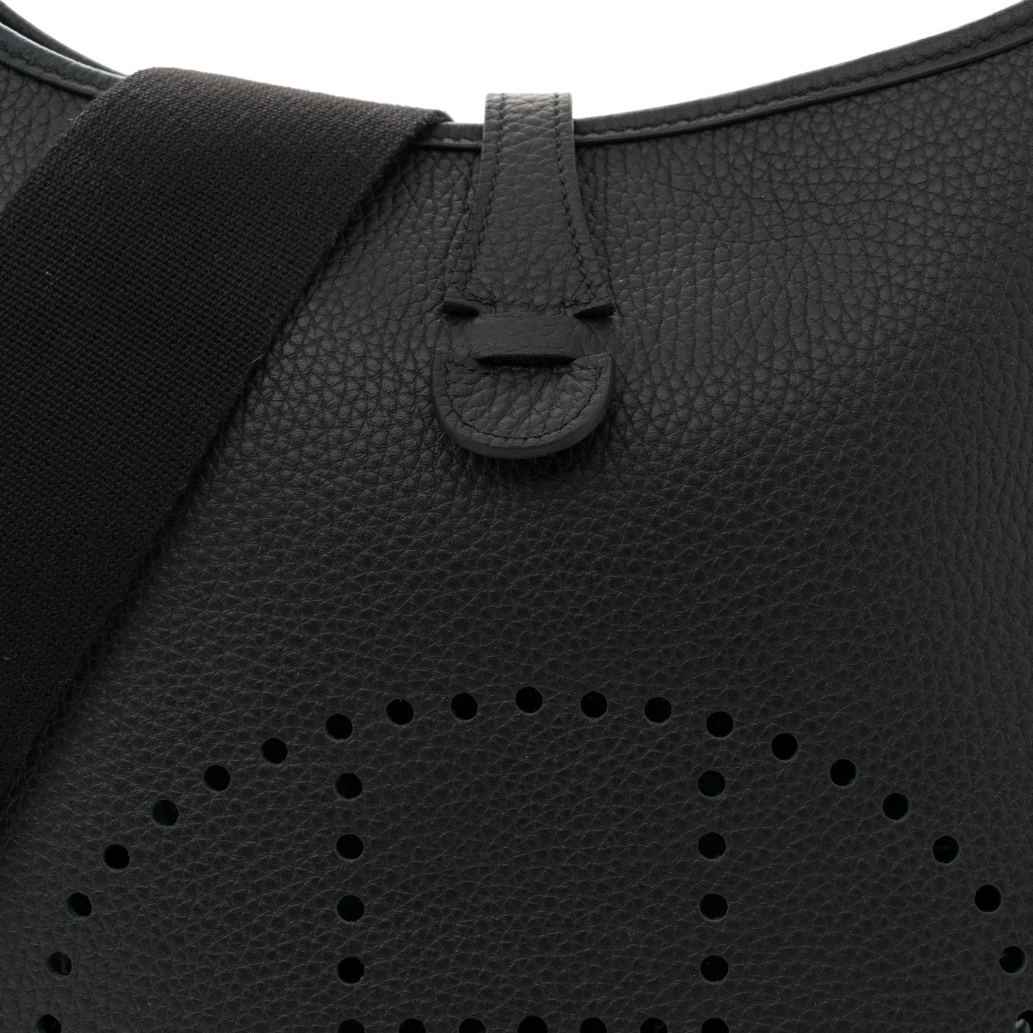 Hermes Taurillon Clemence EVELYNE III PM  Black 8 of 12