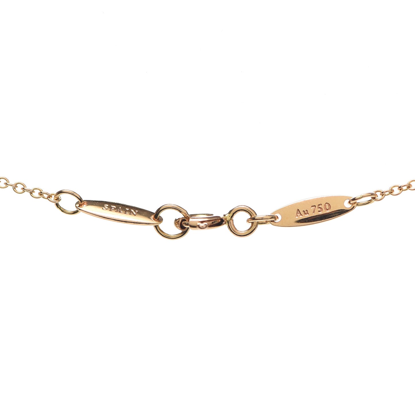 18K Yellow Gold Diamond .05ct Elsa Peretti Diamonds by the Yard Pendant Necklace
