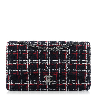 Chanel Tweed Quilted Medium Double Flap Multicolor 1 of 10