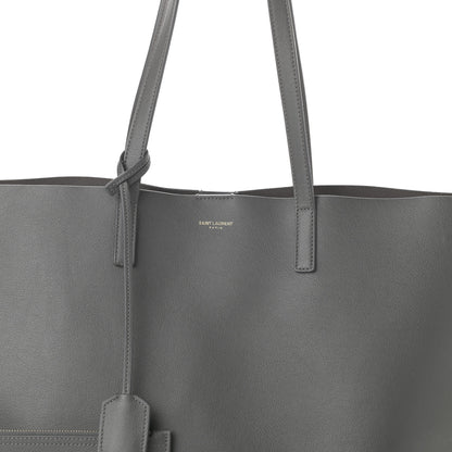 Saint Laurent Calfskin Large Shopping Tote Dark Grey 7 of 9