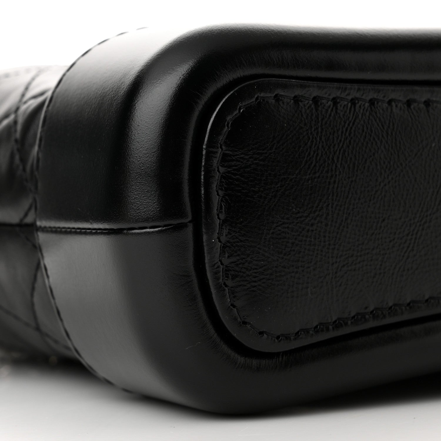 Chanel Aged Calfskin Quilted Small Gabrielle Hobo Black 9 of 11
