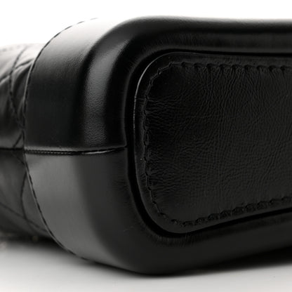 Chanel Aged Calfskin Quilted Small Gabrielle Hobo Black 9 of 11