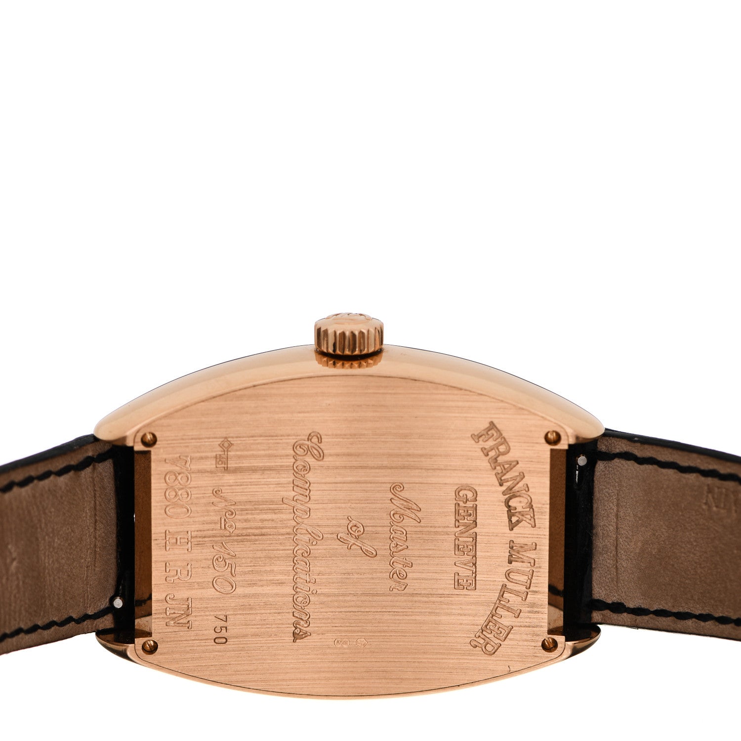 Franck Muller 18K Yellow Gold Alligator 36mm Master of Complications Automatic Watch 7880HRJN 4 of 6