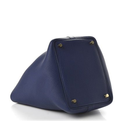 Hermes Taurillon Maurice Picotin Lock 18 PM Bleu Saphir 4 of 11