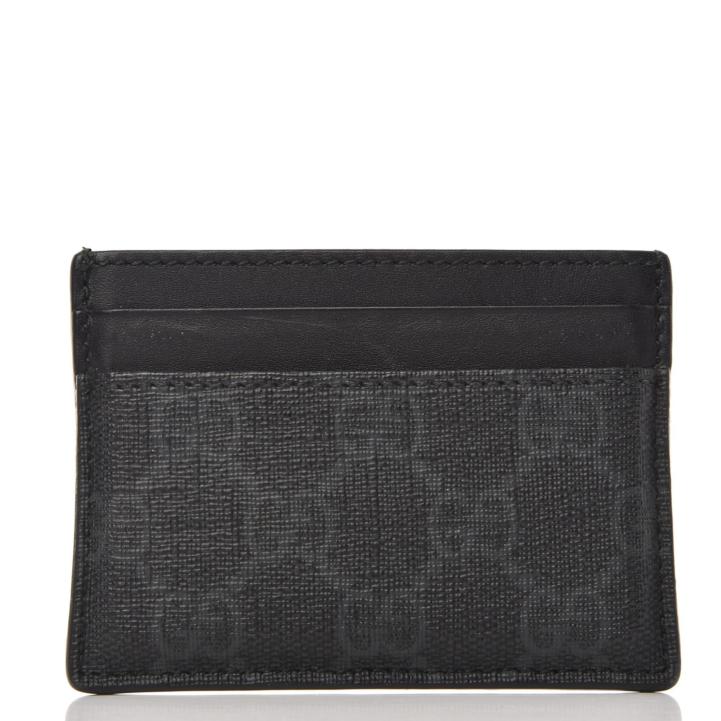 GG Supreme Monogram Card Holder Black Grey